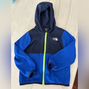The North Face Kids Navy and Blue Fleece Hoodie